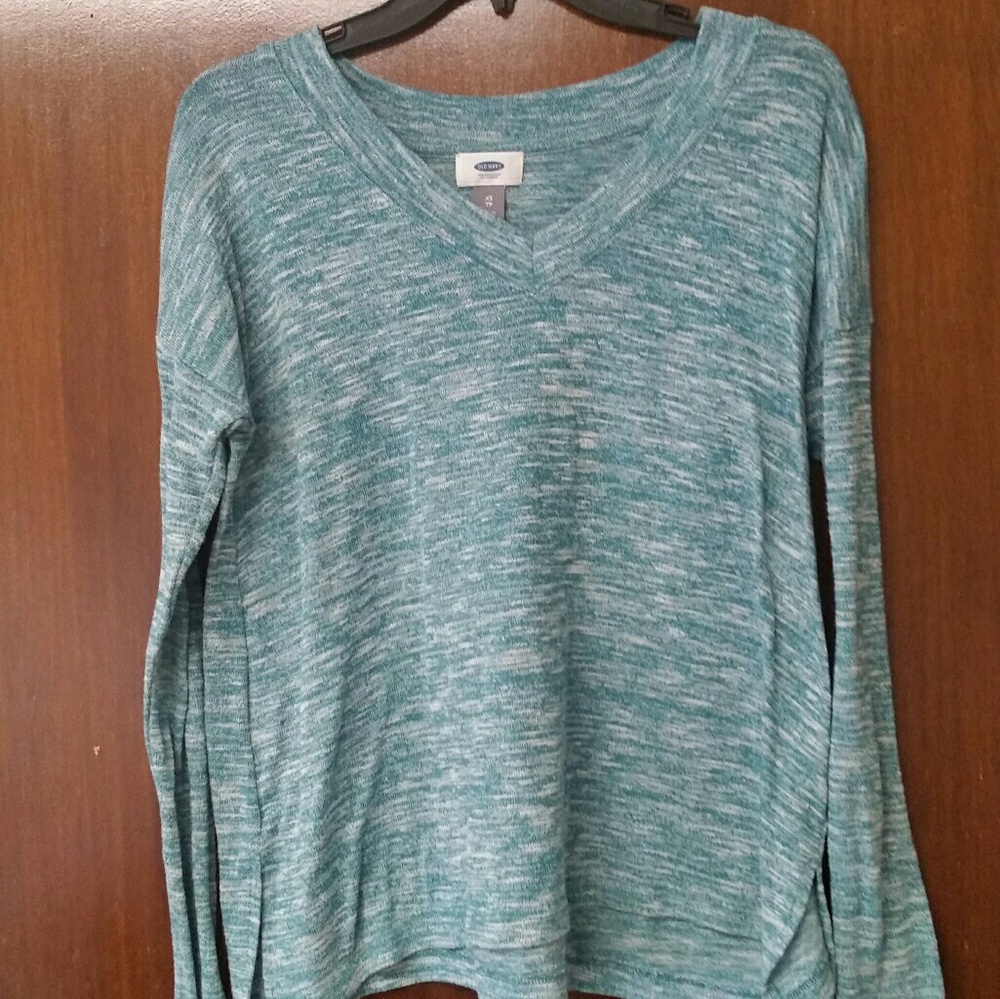 Emerald. OLD NAVY. V-Neck Long Sleeve. Size XS.